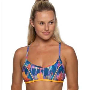 Jolyn Aaron Tie-Back Bikini Top - Crystal Castle